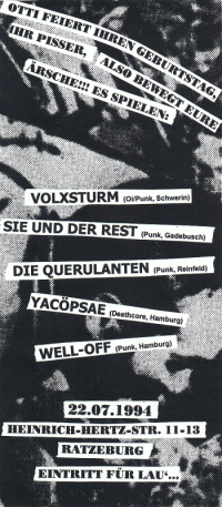 031. YACØPSÆ - ''Live @ Heinrich-Hertz-Straße 11 - 13, Ratzeburg, Germany, 22.07.1994''
