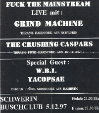 097. YACØPSÆ - ''Live @ Busch-Club, Schwerin, Germany, 05.12.1997'' Version 01